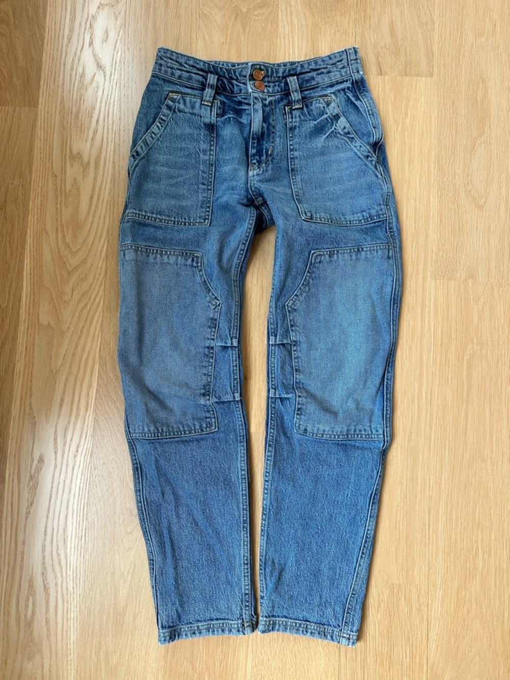 Pilcro the Wanderer Jeans in Medium Blue